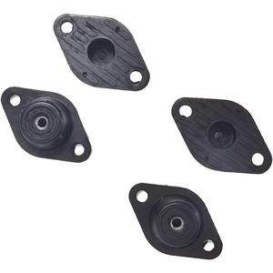 M8 Rubber+metal Anti-Vibration Turret Mounts, Rubber-in Shear Floor Mount, Compression Isolator Mounts for Pumps, Compressors-4PCS
