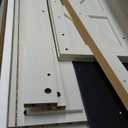 Vabches Bathroom Wall Cabinet, Farmhouse Medicine Cabinet with Double Sliding Barn Door and Adjustable Shelves, Wooden Vintage Storage Cabinet Wall Mounted for Bathroom, Kitchen, White and Black