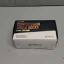 Doctor's Select Copper Ankle Compression Socks for Women and Men - 4 Pairs | Compression Ankle Socks for Women | Arch Support Socks | Ankle Compression Socks for Men | Blue, Light Blue, Purple, Pink Medium