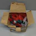 Brizled Red & White Christmas Lights, 33ft 50 LED Faceted C9 String Lights Outdoor, Linkable Christmas Tree Light, UL Certified Indoor Xmas Light Waterproof for House Roof Xmas Valentine's Day Party