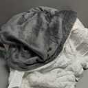 Bedsure GentleSoft Sherpa Fleece Queen Blankets for Bed, Non-Heated, Thick and Warm Throw for Women and Men, Soft Fuzzy Plush Queen Blanket for Winter, Grey, 90x90 Inches