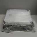 Cube Storage Organizer, 6-Cube Shelves Unit with Doors, DIY Stackable Plastic Clothes Organizer for Bedroom and Under Stairs Storage Unit, Each Compartment 30 x 30 x 30 cm Black ATTSL6001