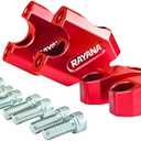 Universal Handlebar Risers CNC Handle Bar Clamp Riser 7/8" 22mm for Motorcycle 2 Pack (Red)