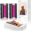 iDPRT 4'' x 6'' Photo Print Paper & Ribbon, 2 Ribbon & 108 Sheets Photo Papers, Designed for CP4100Thermal Dye Sublimation, Waterproof, for Display, Framing, Scrapbook