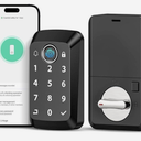 Keyless Entry Door Lock Doorbell Fingerprint Smart Lock Front Door APP Control