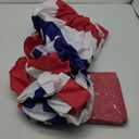 G128  3 Pack: USA Pleated Fan Flag, 3x6 Feet American USA Bunting Decoration Flags EMBROIDERED Patriotic Stars & Sewn Stripes Canvas Header Brass Grommets