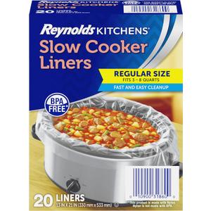 Reynolds Kitchens Slow Cooker Liners, Regular (Fits 3-8 Quarts), 20 Count