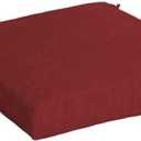 Arden Outdoor Seat Cushion, 19 x 19, Rain-Proof, Fade Resistant Ruby Red Leala