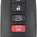 Dasbecan Key Fob Replacement Compatible with Toyota Highlander 2014-2019 Smart Proximity Keyless Entry Remote Control Replaces HYQ14FBA 89904-0E121 4 Buttons