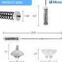 W10780045 Suspension Rod Kit Replacement For Roper RTW4516FW1 RTW4516FW2 RTW4641BQ0 RTW4641BQ1 VAW3584GW0 VAW3584GW1 WET4027HW0 WETLV27HW0 WETLV27HW1 WGT4027HW0 WGTLV27HW0 WGTLV27HW1 WTW4616FW0 Washer