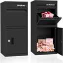 Package Delivery Boxes for Outside, Lockable & Waterproof Parcel Drop Box for Porch, Anti-Theft Mailbox with Custom Address Stickers,Assembly(17.7 * 15 * 39.4 in)