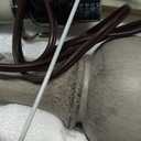 26" Farmhouse Lamp with 2 USB Ports & AC Outlet, Vintage Rustic Touch Control Bedside Lamp, Resin 3Way Dimmable Nightstand Lamp Fabric Shade for Living Room Bedroom Decor Gray(LED Bulb Included)