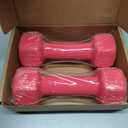Portzon Weights Dumbbells 10 Colors Options Compatible with Set of 2 Neoprene Dumbbells Set,1-15 LB, Anti-Slip, Anti-roll, Hex Shape for Shoulder,Neck, and Hand Training for Seniors (Pink)