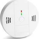 Combination Smoke and Carbon Monoxide Detector Alarm, Beeps Warning Smoke and CO Alarms for Basements Travel Home Office House Bedroom Living Room Car, Battery Operated,Comply with UL 217/2034, 1-Pack
