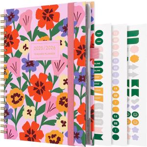 And Per Se Teacher Planner 2025-2026 Academic Year -Teacher Lesson Planner from July 2025 to June 2026, 8.5" x 11", Weekly & Monthly Planning for Teachers with Monthly Tabs, Stickers (Elegant Florals)