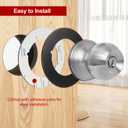 MOSECYOU Door Handle Reinforcement Backplate, Oil Rubbed Bronze 2Pcs, Door Knob Decorative Ring Plates, Scar Plates for DoorKnob/Deadbolt, Door Hole Spacer (2)