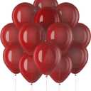 2 x Burgundy Latex Balloons Kit - 110PCS Party Balloons, 12'' Helium Balloon Set with Ribbon, Perfect for DIY, Birthday, Baby Shower, Wedding, Anniversary & Holiday Decoration