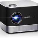 3-in-1 Projector 4K Supported, AURZEN BOOM 3 Smart Projector with WiFi and Bluetooth, 3D DoIby Audio & 36W Speakers, Auto Focus & Keystone, Built in NetfIix App 500 ANSI Home Outdoor proyector, Black