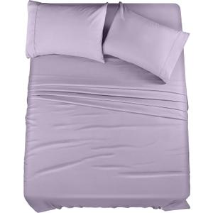 Utopia Bedding Twin Sheet Set – 3 Piece Bed Sheets for Twin Size Bed, Soft and Breathable Microfiber, Includes 1 Blanket Cover and 2 Pillowcase 
 (Lavender)