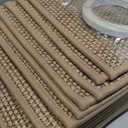 WICHEMI Stair Treads for Wooden Steps Indoor, 9"x30" Peel and Stick Stair Treads Non Slip 15 Pack Carpet Stair Treads with Reusable Adhesive for Dogs Kids Elder, Beige