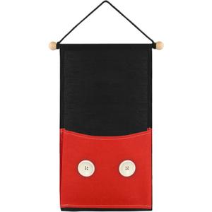 RUNROLE 8 Inch Narrow Fish Extender to Right Fit The Cabin Door - 1, 2, 3, 4 Pocket Hanging Storage Organizer, Easily Customize, 2026 & 2027 FE for Gift Exchanges and Pixie Dust, Cruise Essentials