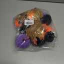 21 PCS Pumpkins Decor Set, 3 Sizes Fake Velvet Pumpkin, Black Purple Orange Small Foam Pumpkin, Autumn Table Centerpiece for Thanksgiving Farmhouse Fall Harvest Halloween Party Decorations