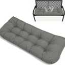 Indoor/Outdoor Bench Cushion for Garden Furniture Patio Lounger 51x 20 in Thickened Tufted Waterproof Bench Cushions for Outdoor Furniture Loveseat Swing Dark Grey