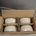 AmorArc Stoneware Dinnerware Sets for 8, 24 Piece Plates and Bowls Sets