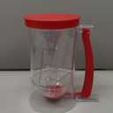 Batter separator Cupcakes Pancakes Cookie Cake Waffles Batter Dispenser cookie separator batter Cream Separator Cup Measuring Baking Tools (red)