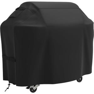 55 Inch 600D Heavy Duty Grill Cover for Outdoor Grill,Waterproof BBQ Grill Cover with Adjustable Straps,Tear-Resistant Oxford Fabric,Weatherproof Protection for Weber Genesis,Char-Broil Ect
