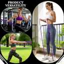 16-Pcs Resistance Bands Set - Premium Elastic Workout Bands for Home Gym, Strength Training, Yoga & Physical Therapy