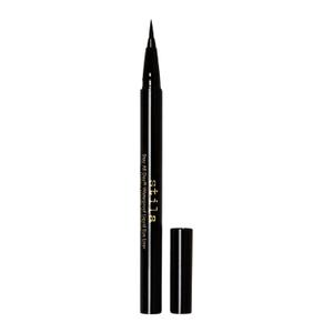 stila Waterproof Liquid Eye Liner, Stay All Day Makeup with Fine Brush Tip Lasting Satin Finish, Smudge-Proof & Transfer-Resistant (1 Count (Pack of 1), Intense Black (Jet Black))