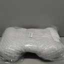 MABOZOO Neck Pillows for Recliners with Pocket,Headrest Cushion for Neck Pain Relief and Cervical Support,Recliner Head Pillow for Side Sleeping at Home, Office or Traveling (Grey & White)