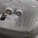 Mueller Machine For Sewing,110 Stitch Applications, Foot Pedal, LED Light, Buttonhole, Button & Zipper Sewing, User friendly, Thread Cutter and Removable Accessories Storage, White