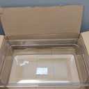 Carlisle FoodService Products Storplus Full-Size Plastic Food Pan for Catering, Buffets, and Restaurants, Polycarbonate 6 Inches Deep, Clear