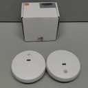 2-Pack Smart Smoke Detectors  WiFi Fire Alarms with App Control, Low Battery Warning, Silence & Test, Easy-Access Cover, Includes 4 AAA Batteries