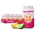 Spindrift Strawberry Lemonade Can 12 Ounce (Pack of 24) Best By 01/24/26