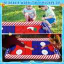 ShinyRelief Inflatable Pool Hockey Game Set for Kids, Floating Pool Toy with Puck and Pushers 65 x 33 in Water Swimming Training Game Toys for Boy Girl Teen Adults Summer Celebration(Classic)