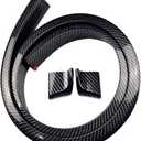 General Purpose Spoiler 1.5M Car Design Carbon Fiber Shiny Black Spoiler Car Parts Modification Spoiler Modification Tail Wing, Lightweight Design, Easy to Install Body Kit Accessories(Carbon fiber)