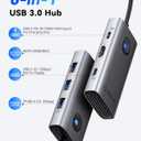 ORICO USB C Docking Station, 6-in-1 Laptop Docking Station with HDMI 4K@30Hz, 100W PD, USB-A&C 3.0, USB C Dock Compatible with MackBook/Dell XPS/HP/Surface