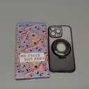 SMARTFOX Magnetic Kickstand Case for iPhone 14 Pro Max with Glitter Lens Protector, Compatible with Magsafe, Luxury Bling Diamond Cover Glitter Phone Case Women (Black, for iPhone 14 Pro Max 6.7")