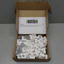 80 Pcs H705 LED Light Mounting Bracket Clip, Waterproof H705 LED Lights Mount Set with 160 Screws, Screw Mounting White Square Light Brackets for Outdoor Installation