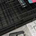 MidWest Homes for Pets 22-Inch Two-Door iCrate Folding Dog Crate with Divider Panel, Leak-Proof Tray & Secure Latches  Metal Wire Kennel for XS Breeds  Portable, Durable & Easy to Assemble (Black)