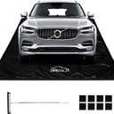 Containment Mat, Non-Slip Garage Floor Mat, Heavy Duty Waterproof Garage Car Mat for Snow Ice Water and Mud with Squeegee (7'9" x 16') (ZOMOFEW)