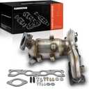 A-Premium Front Exhaust Manifold Catalytic Converter with Gasket Kit Direct-Fit Compatible with Kia Sportage 2011-2016 & Hyundai Tucson 2010-2015, E.P.A. Compliant