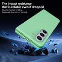 Compatible with Galaxy Z Fold 4 Case, Clear Hard PC Cover Cute Simple Never Yellowing Lightweight Matte Protective Slim Bumper Phone Case for Galaxy Z Fold 4, Green(6-78)