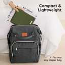 KeaBabies Portable Diaper Changing Pad, Easy Wipe Clean - Foldable Waterproof Baby Changing Mat for Diaper Bag, Compact, Lightweight, 25x13 Newborn, Infant, Baby Changer Travel Essential (Olive Green)