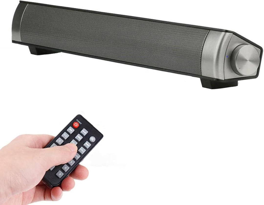 Computer Speakers for Desktop, Wired and Wireless Computer Sound Bar, Stereo USB Powered Mini Soundbar Speakers for PC Tablets Laptop Desktop Projector Cellphone (CS-015)