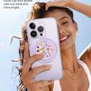 typecase Folding Phone Stand: Foldable Holder for Desk - Ultra Thin Adjustable Kickstand - Magnetic Grip Home Desk Accessory Compatible with Phones & Tablets (Lilac Fields)