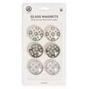 U Brands Glass Magnets - Moroccan Monochrome